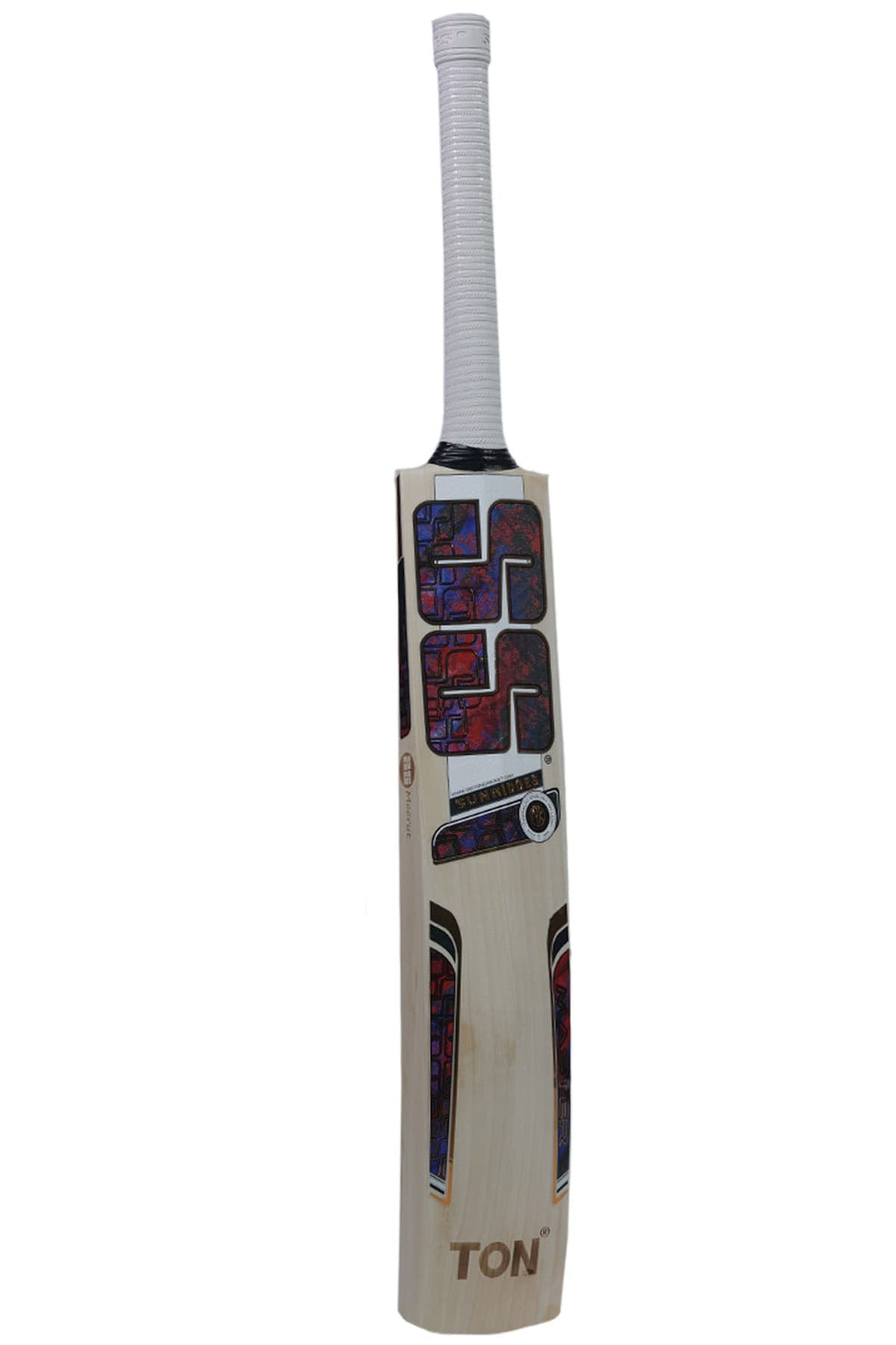 SS TON Master 9000 English Willow Cricket Bat - Short Handle (SH) - Back View