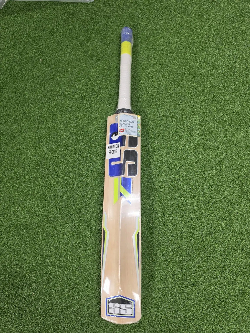 SS TON Power Kashmir Willow Cricket Bat - Short Handle (SH) - Back View