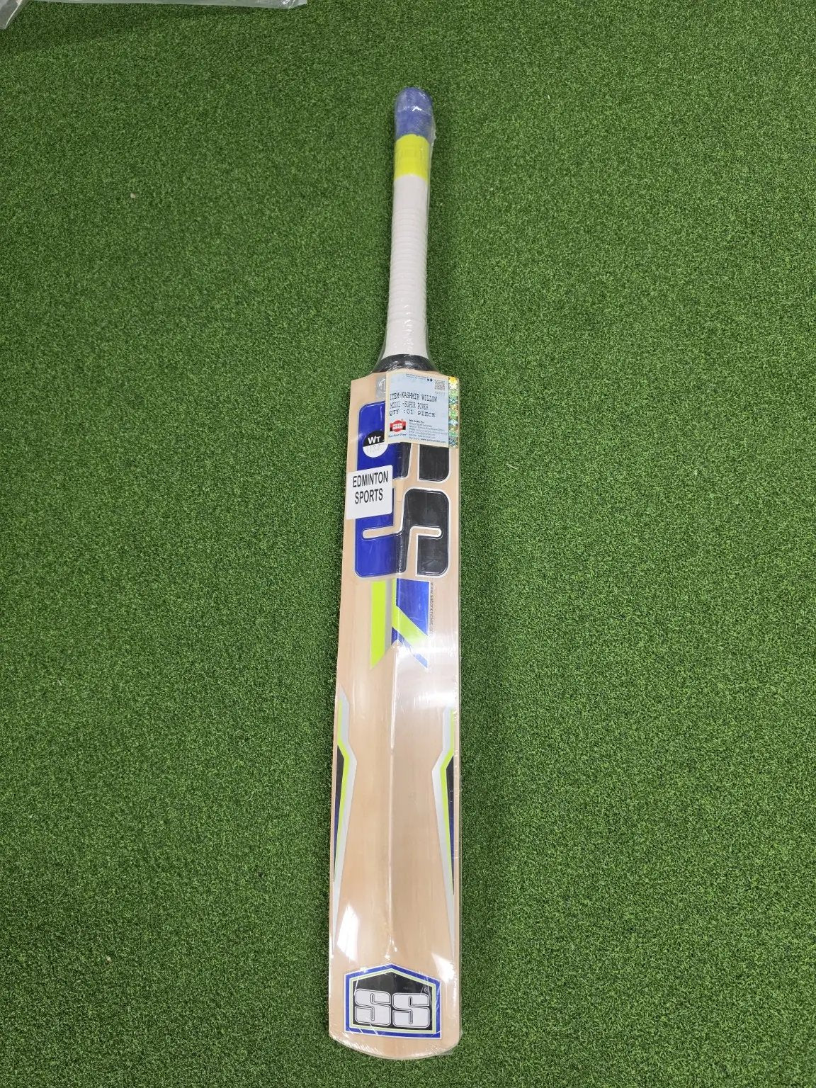 SS TON Power Kashmir Willow Cricket Bat - Short Handle (SH) - Back View