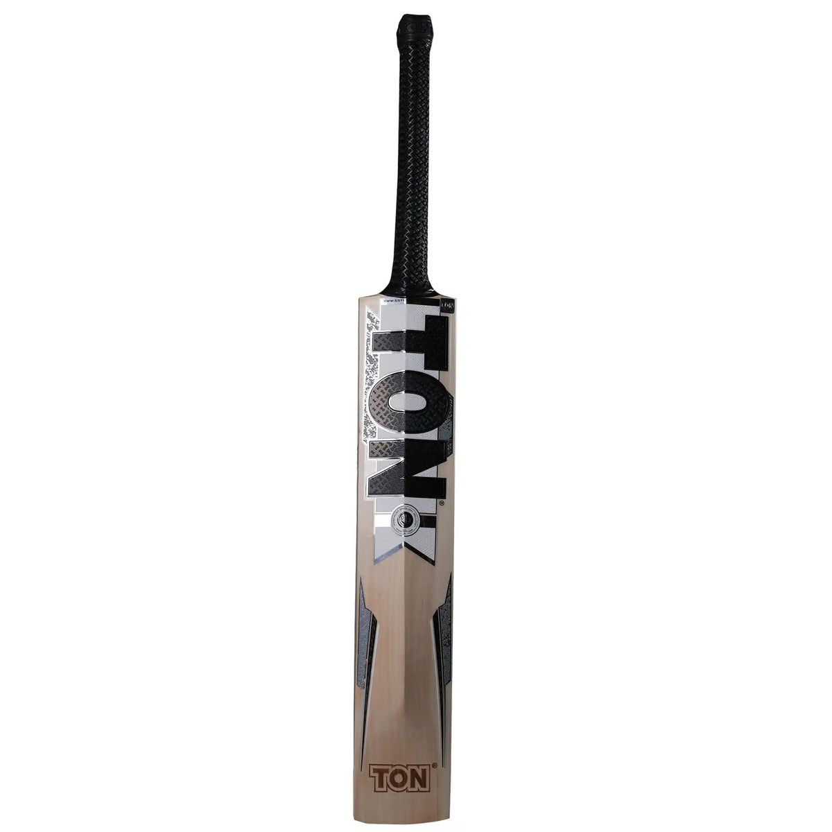 SS TON Silver English Willow Cricket Bat - Short Handle (SH) - Front View