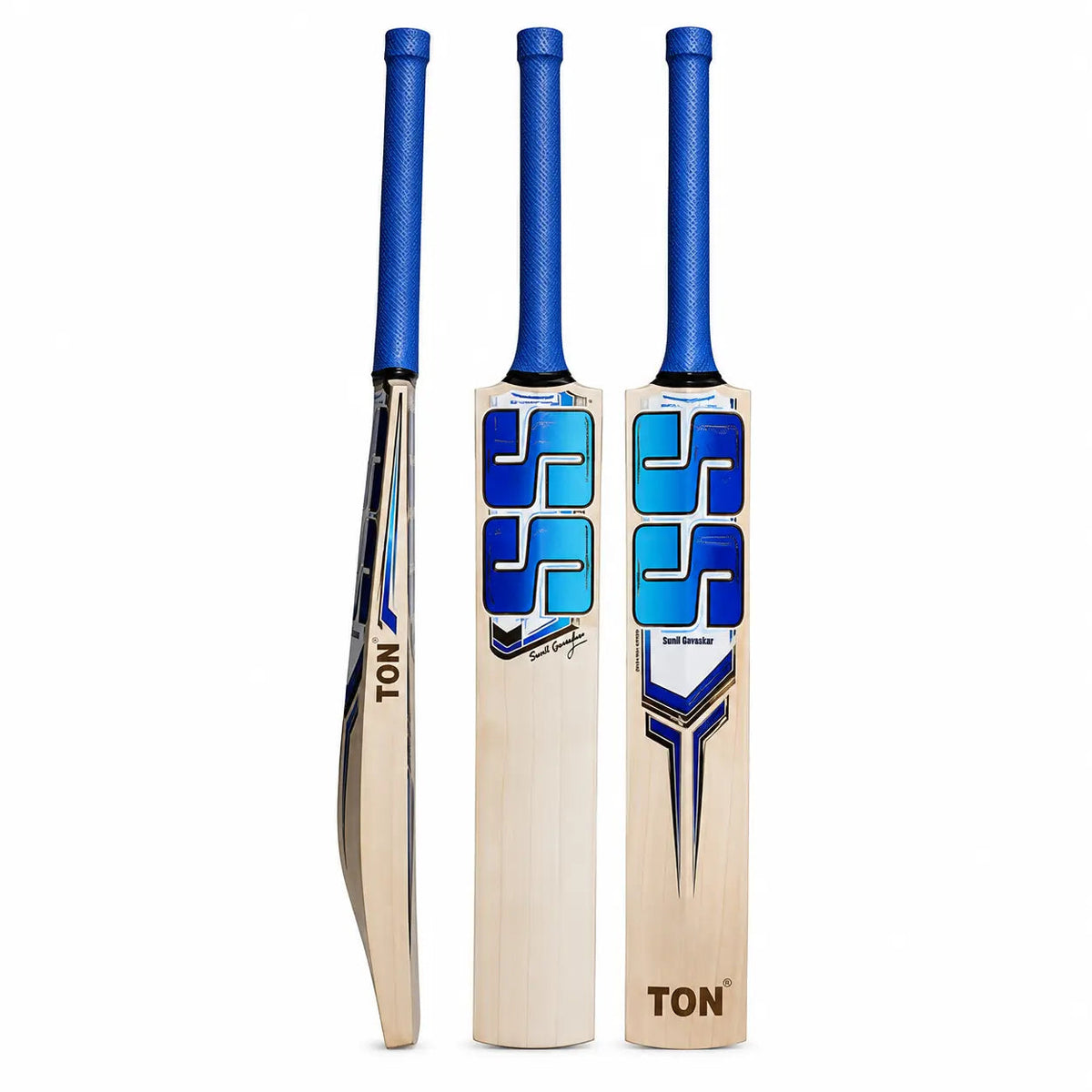 SS TON Sky Fire English Willow Cricket Bat - Short Handle (SH) - Front View