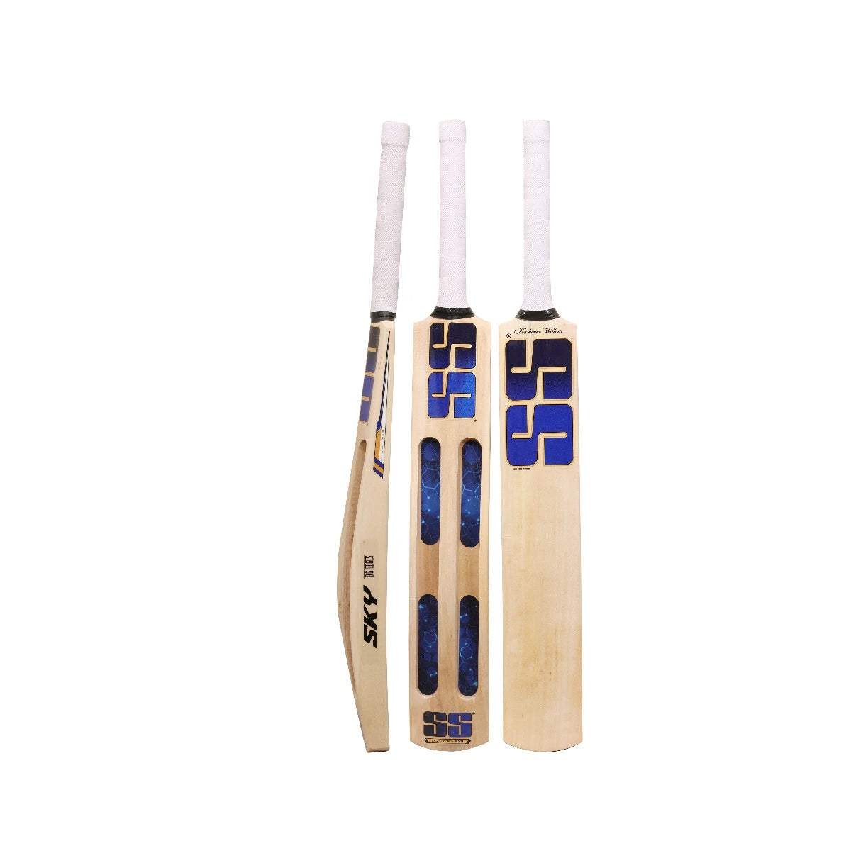 SS TON Sky Jumbo Scoop Kashmir Willow Cricket Bat - Long Blade (LB) - Front View