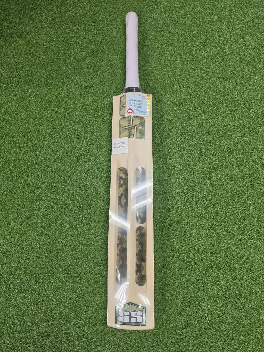 SS TON Soft Pro Scoop Kashmir Willow Cricket Bat - Short Handle (SH) - Back View