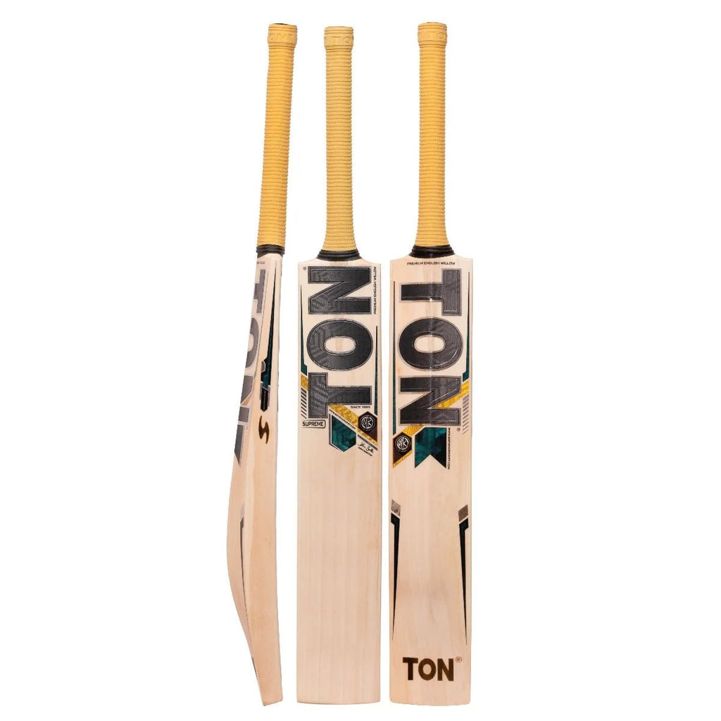 SS TON Supreme English Willow Cricket Bat - Short Handle (SH) - Front View