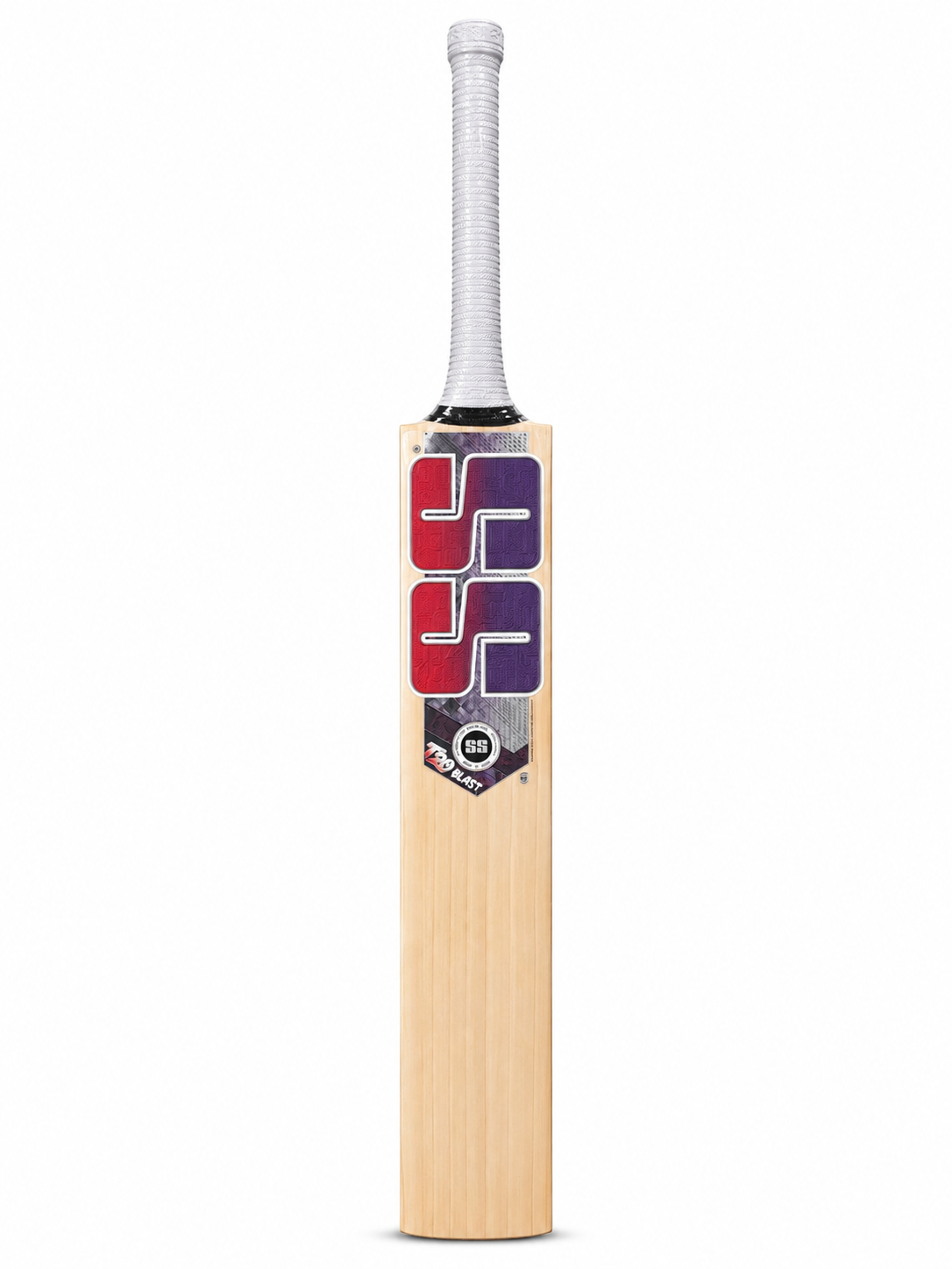 SS TON T20 Blast English Willow Cricket Bat - Short Handle (SH) - Front View