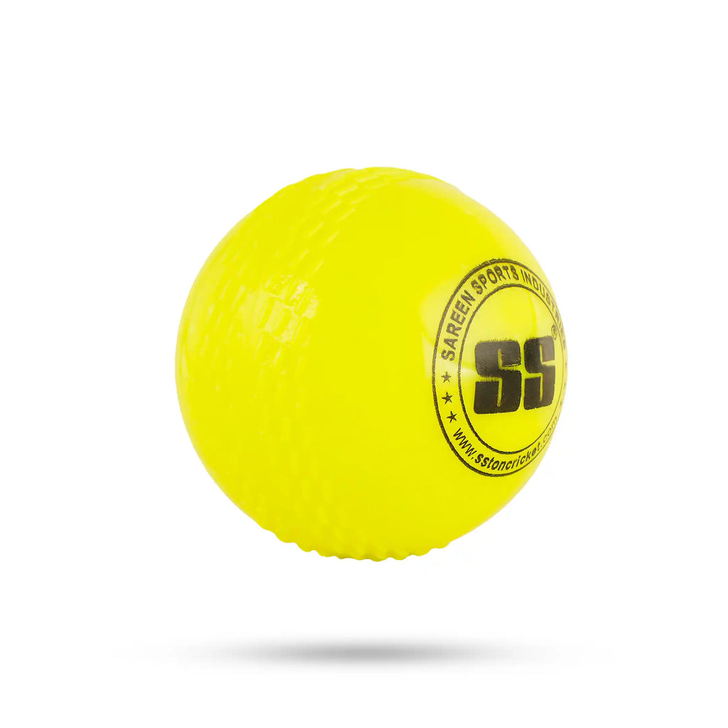 SS Wind Heavy Rubber Cricket Ball yellow weight 90 grams